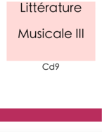 Littérature musicale 3 CD09
